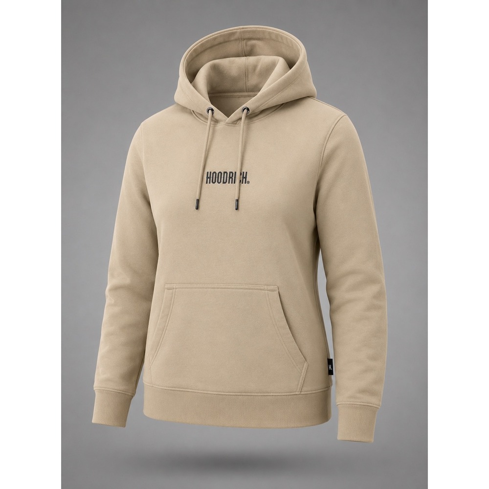 🍁Hoodrich OG Core Pullover Hoodie Sand Beige Mens Large HR0341 Streetwear New